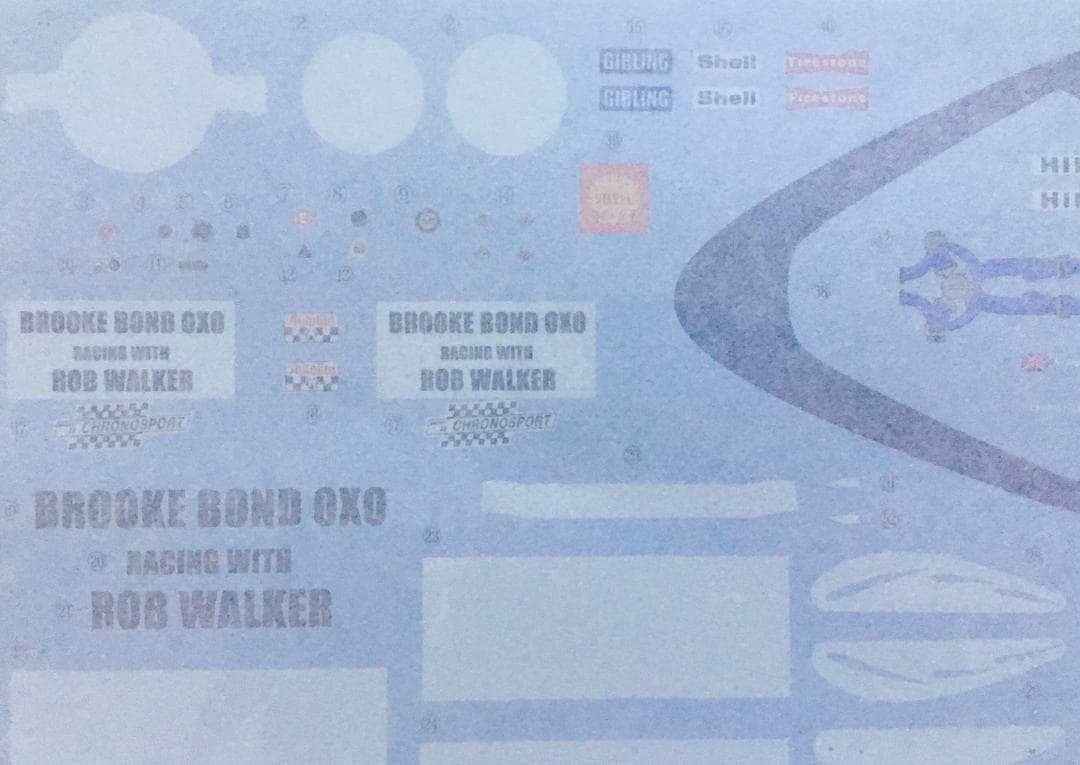 絶版 エブロ 1/20 ロブ・ウォーカー・ロータス 72C・フォード Ebbro