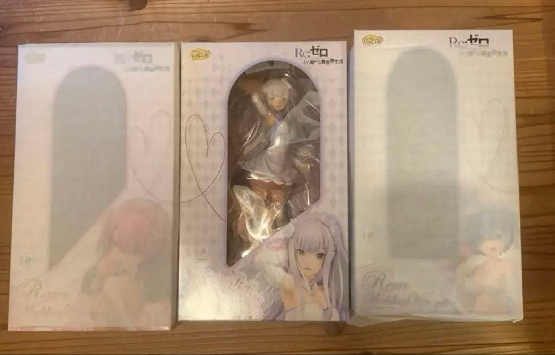 リゼロ ウェディング フィギュア　3体　未開封
