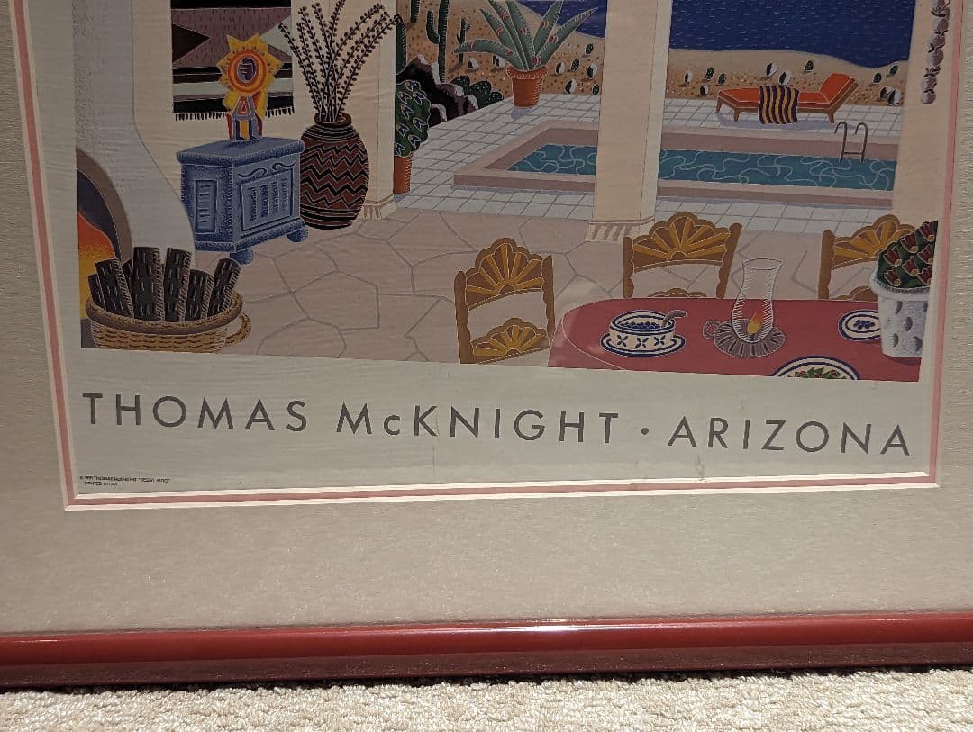 トーマス マックナイト アリゾナ アメリカ製 ヴィンテージポスター 1991年