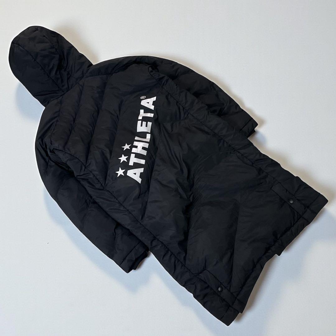 【ゆゆ】　ATHLETA アスレタ ベンチコート ブラック M 極暖 軽量