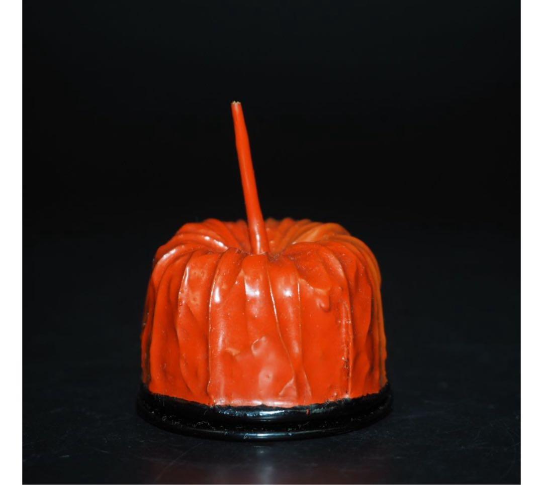 送料無料　無形文化財　『寿仙』作　乾漆鬼灯香合　時代物　共箱　煎茶道具