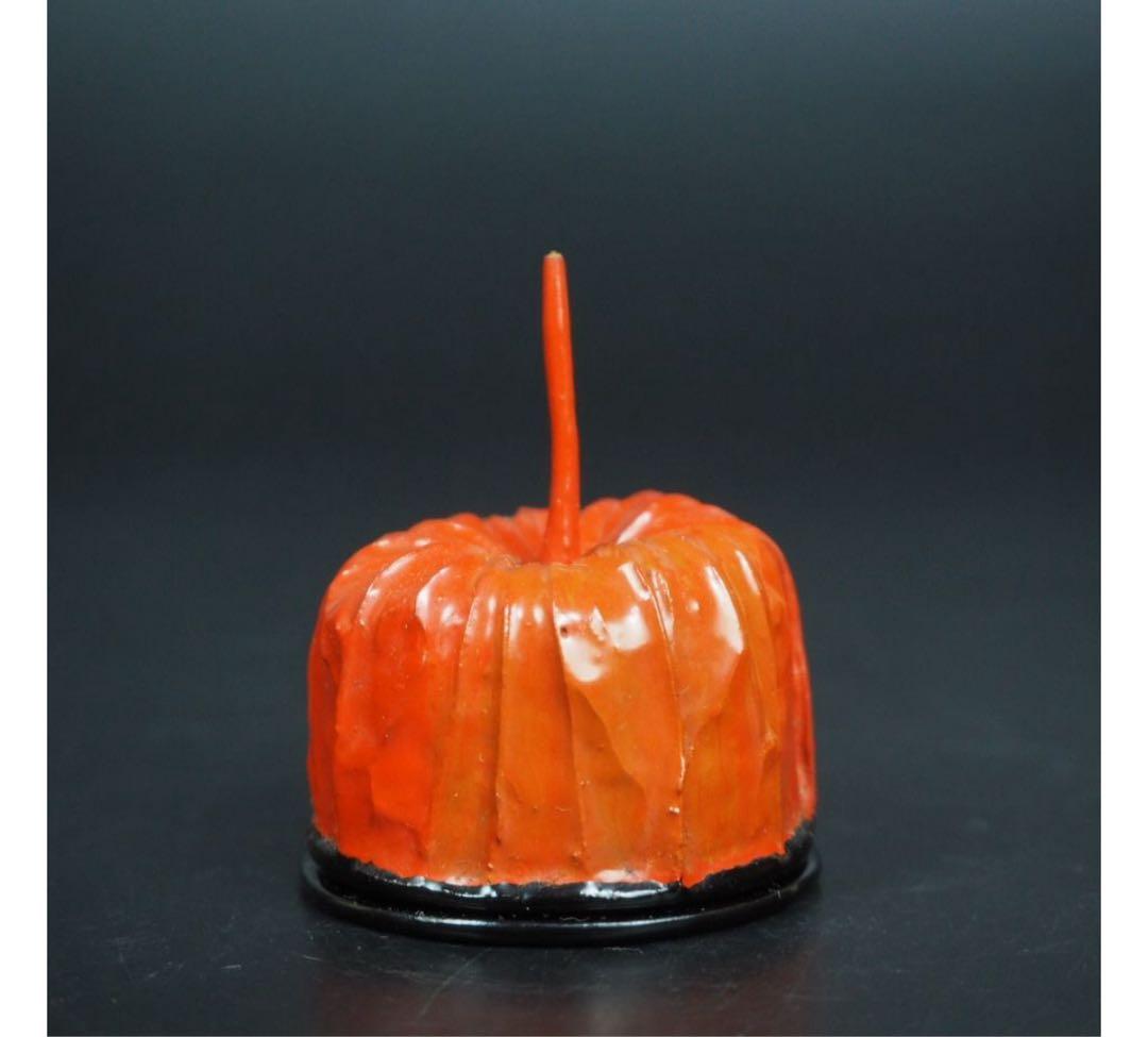 送料無料　無形文化財　『寿仙』作　乾漆鬼灯香合　時代物　共箱　煎茶道具