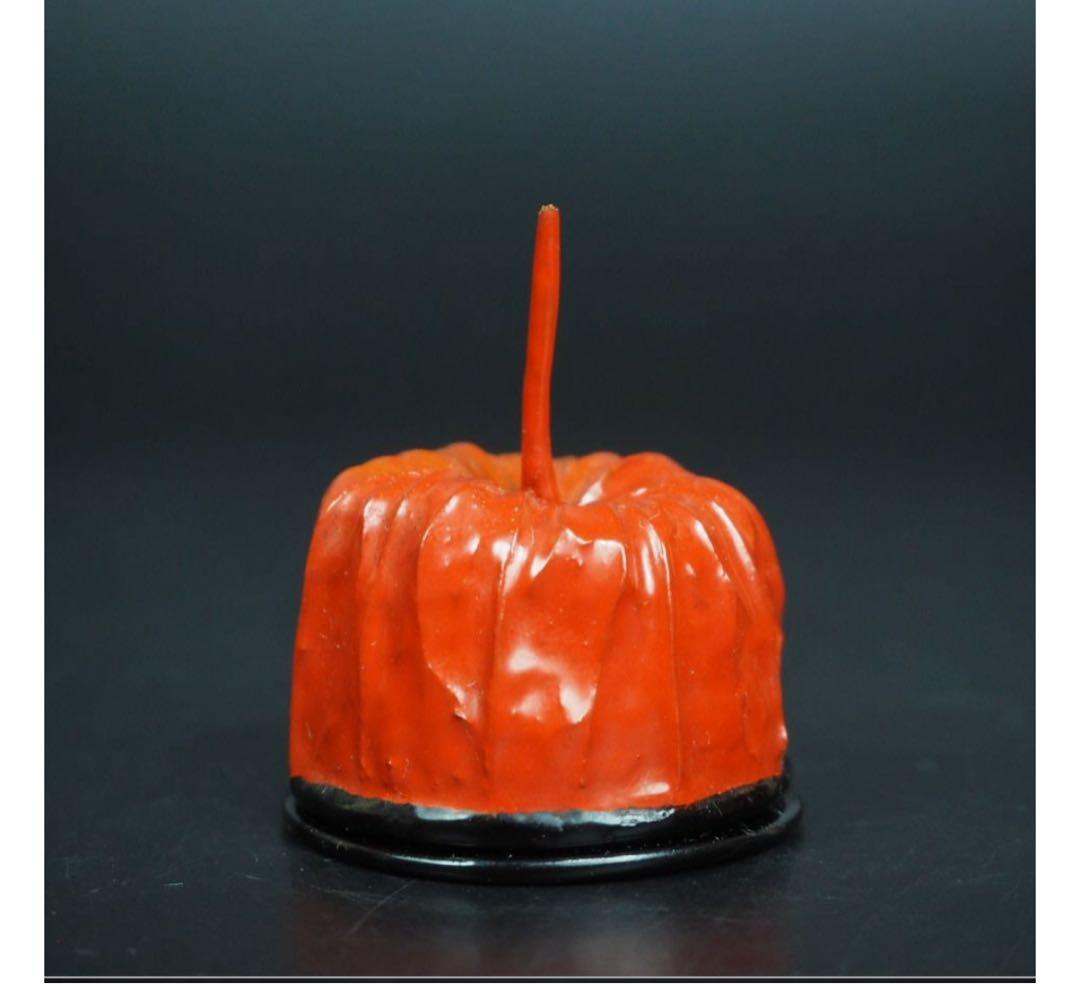 送料無料　無形文化財　『寿仙』作　乾漆鬼灯香合　時代物　共箱　煎茶道具