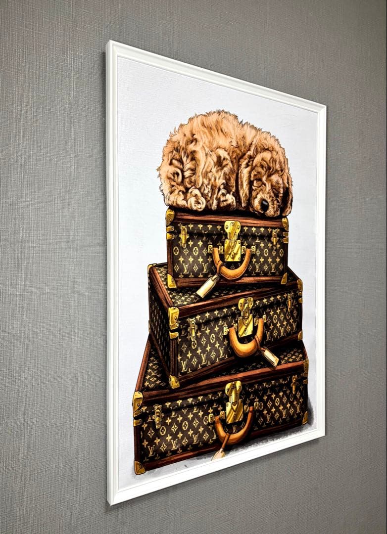 No.235特大サイズ　フレーム付きキャンバスアート　ブランドアートポスター