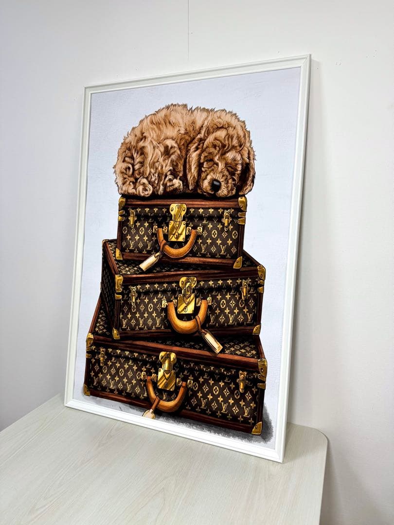 No.235特大サイズ　フレーム付きキャンバスアート　ブランドアートポスター