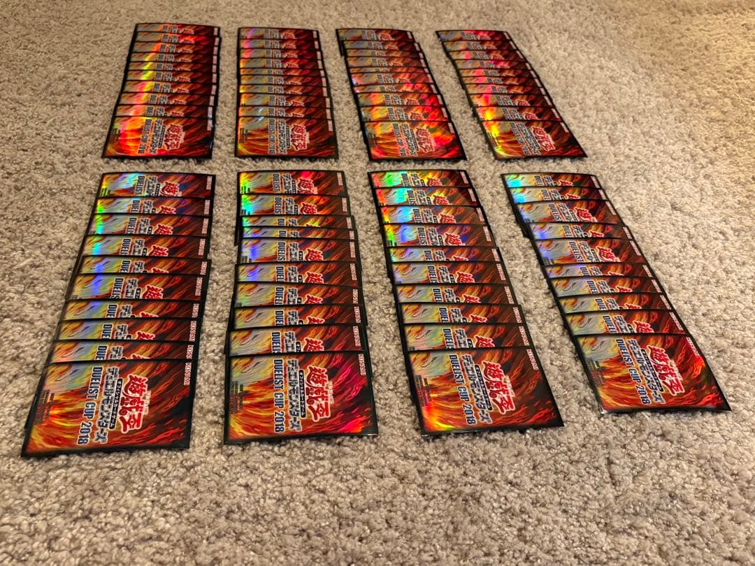 遊戯王 スリーブ duelist cup 2018 デュエリストカップ 炎80枚