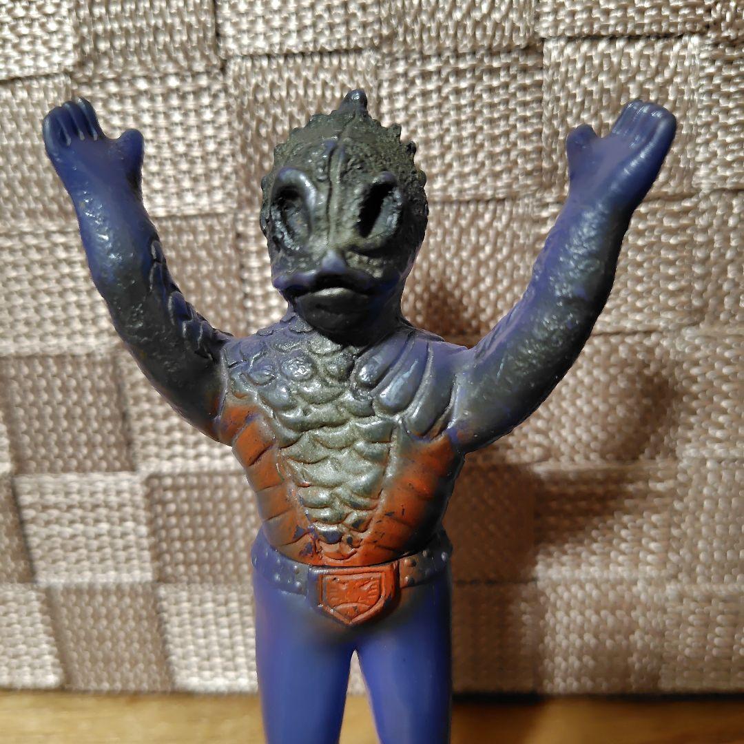 【超希少】昭和レトロ　1970年代の旧バンダイ製ソフビ人形　アマゾニア