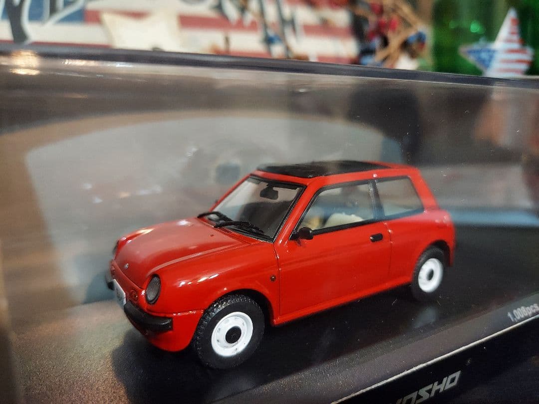 京商　ミニカー　日産Be1 トマトレッド　パイクカー　モデルカー