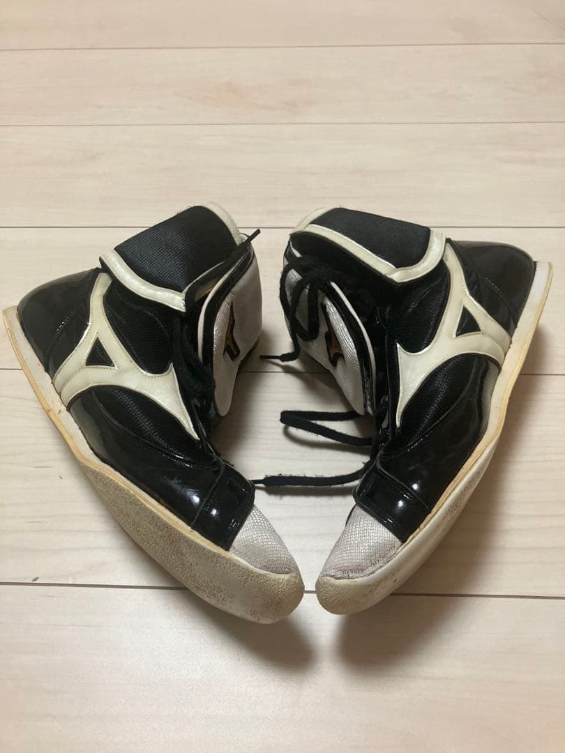 Mizuno ボクシングシューズ ハイカット 黒白