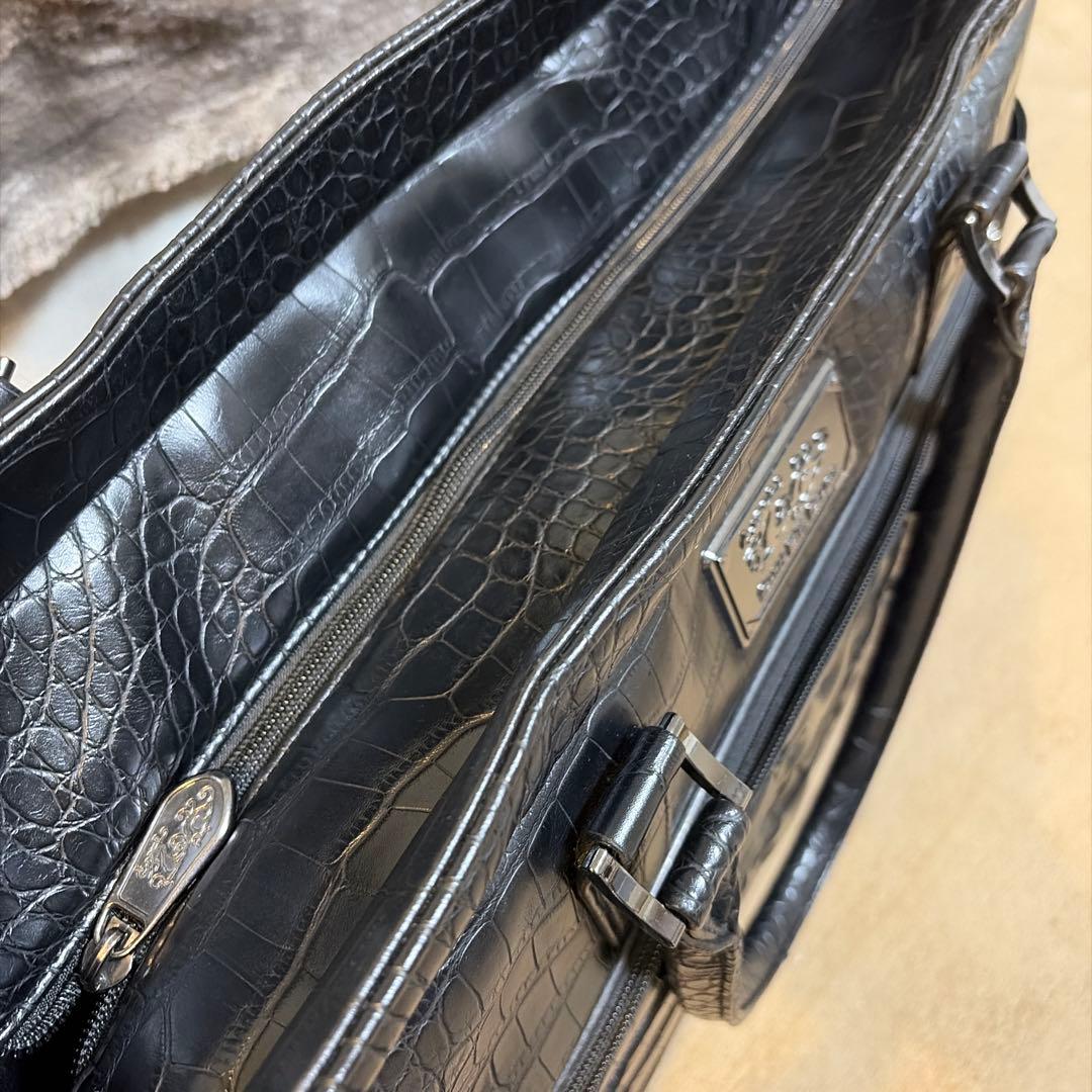 ダンスウィズドラゴン❣️黒 クロコダイル風 ゴルフバッグ4万円が