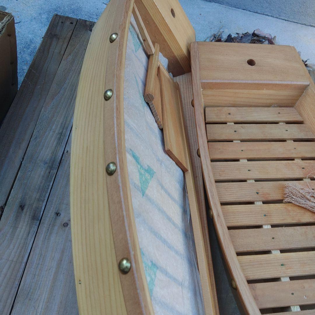 船盛木船　木製　中古(未使用品含む)　海鮮料理器　お刺身器