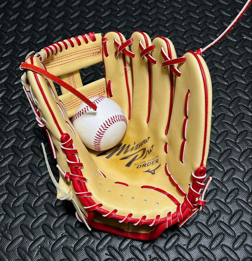 新品 ミズノプロ オーダー ブルーダイアモンドラベル 軟式 内野手用 グローブ