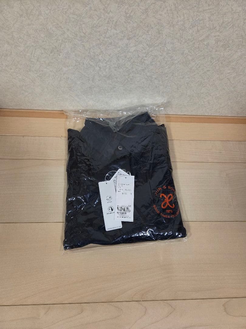 新品 ジュンアンドロペ 長袖ポロシャツ メンズ ゴルフウェア ネイビー Mサイズ