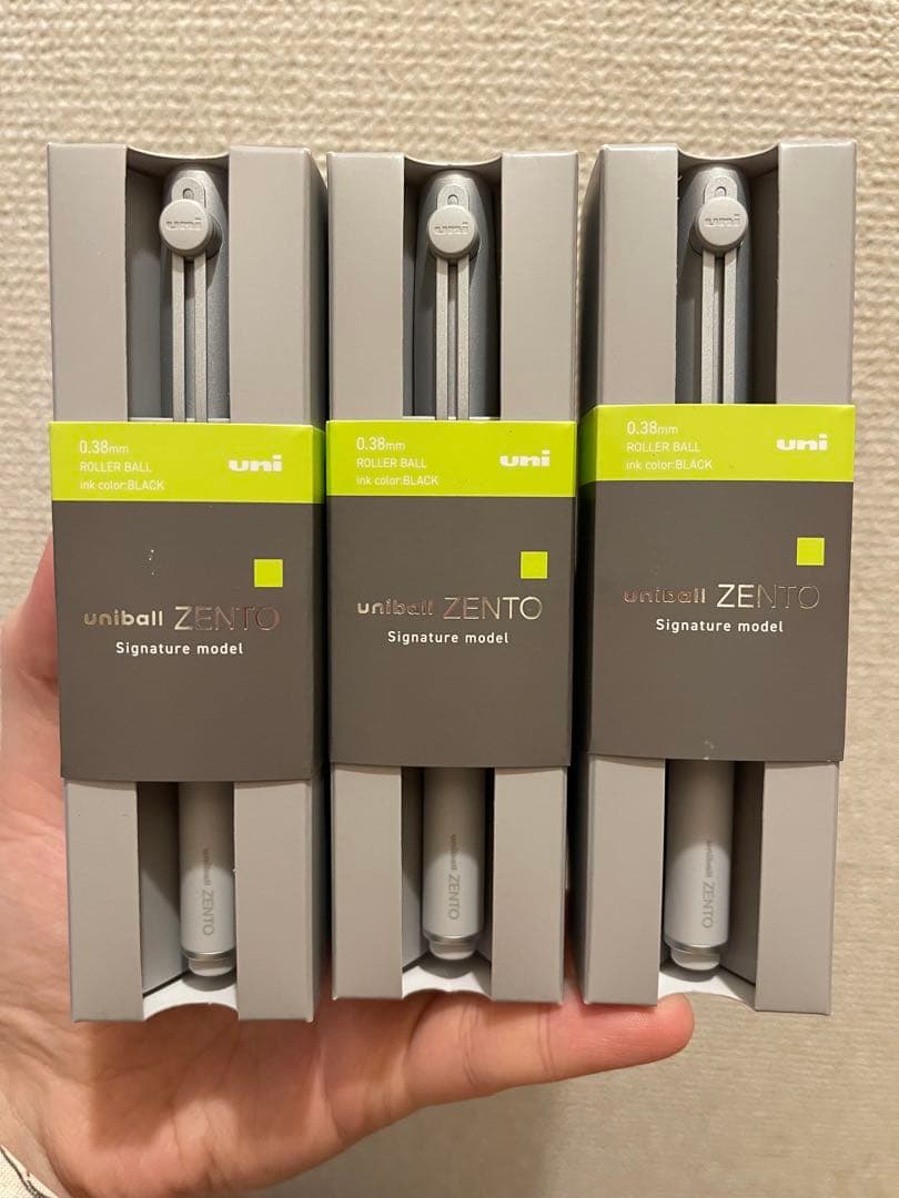 uni uniball ZENTO Signature model 3本セット
