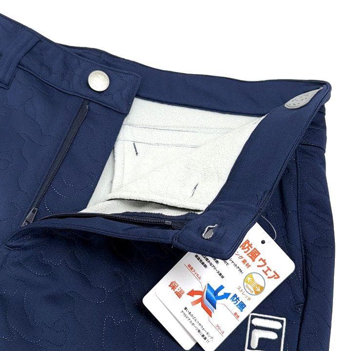 新品 フィラ ゴルフ 上下セット 高周波キルト ３層ボンディング カモ柄 M