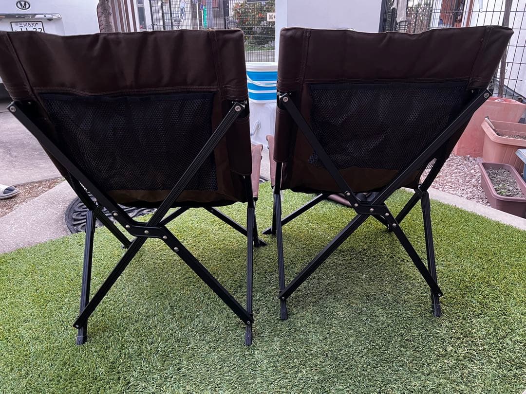 ogawa オガワ ローチェア2 ダークブラウン 2脚セット