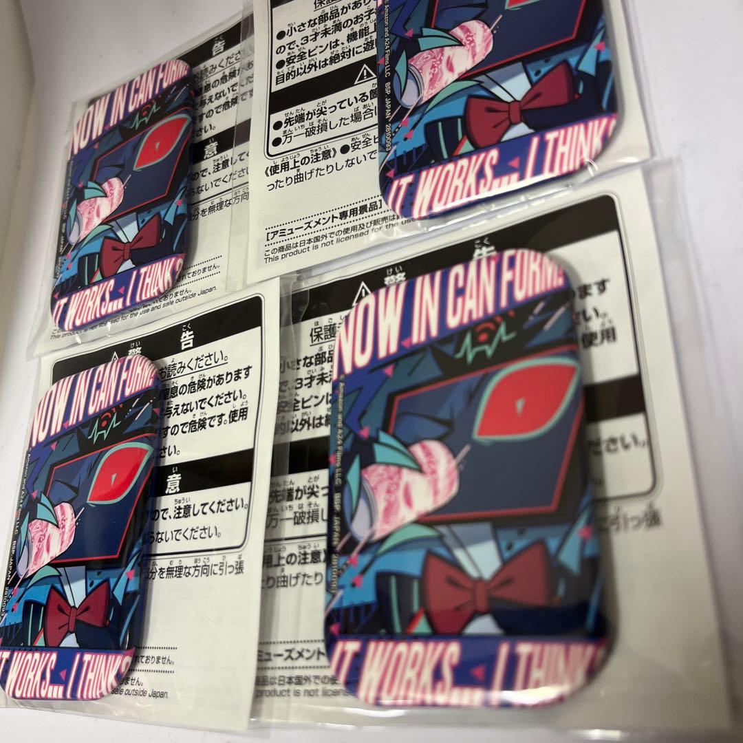 ハズビン・ホテルへようこそ◾︎スクエア缶バッジ　ヴォックス4個セット プライズ