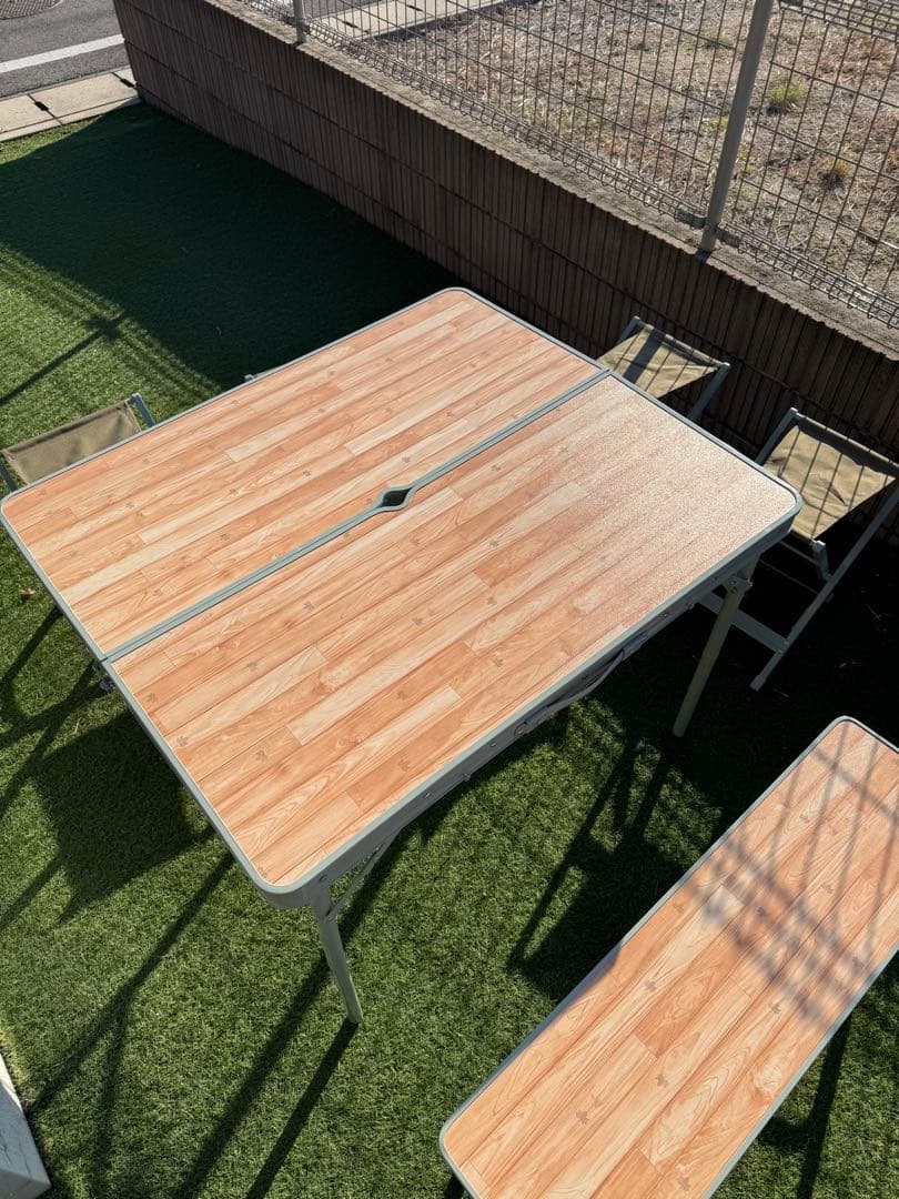 ロゴス　ベンチテーブルセット６人