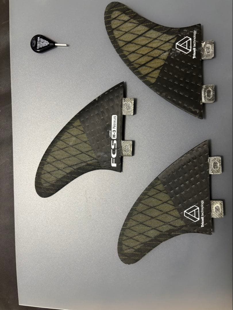 FCS トライフィンセット カーボンファイバー