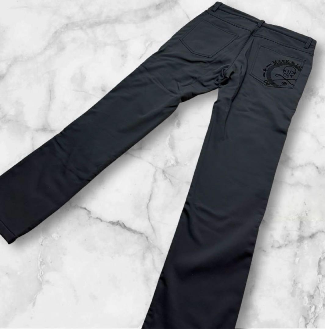 美品✨　MARK & LONA グレー ゴルフパンツ　防寒　フリース　M