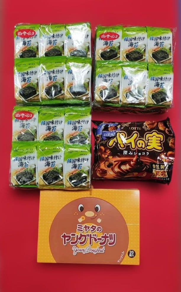 ヤシの実ドーナツと韓国海苔セット