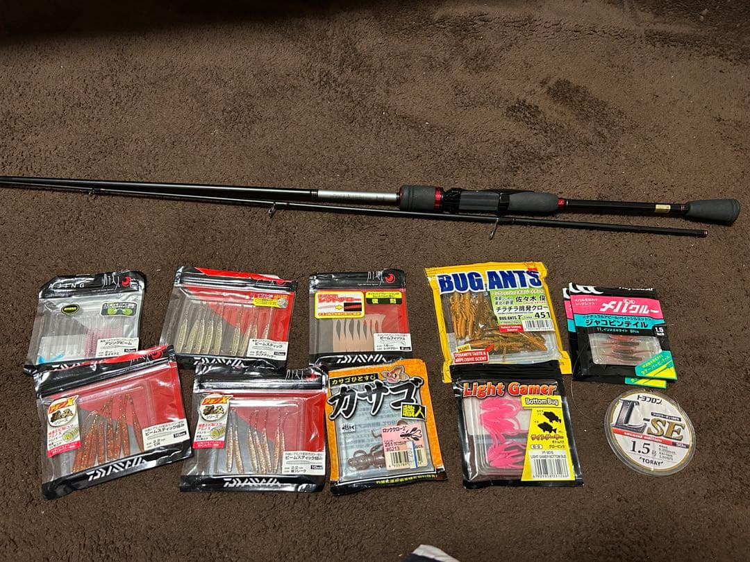 T*i様 アジングロッド、ワーム、フィッシュグリップ　セット