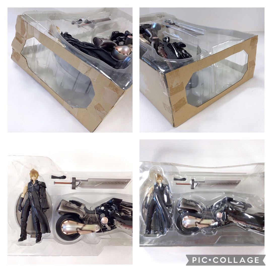 超訳あり　ファイナルファンタジー 7 AC プレイアーツ クラウド&フェンリル