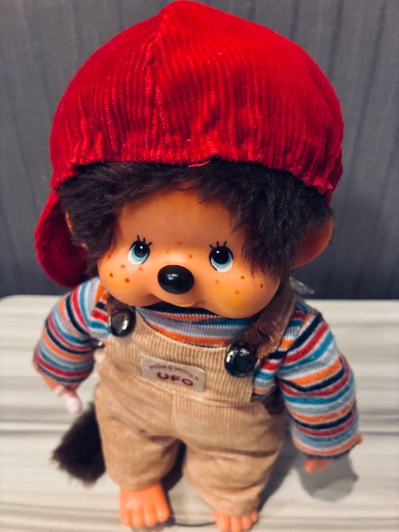 当時物　昭和レトロモンチッチ　オーバーオール　セキグチ　ブルーアイ　ヴィンテージ