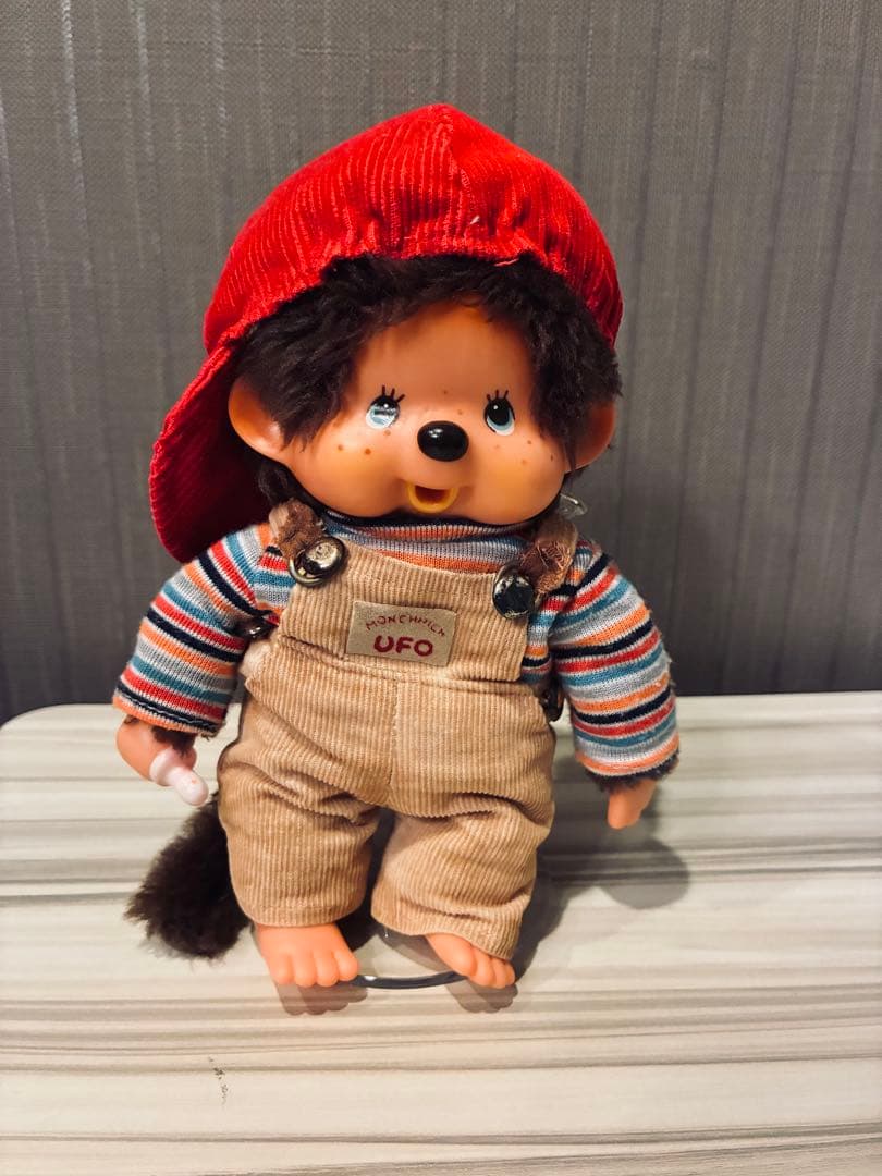 当時物　昭和レトロモンチッチ　オーバーオール　セキグチ　ブルーアイ　ヴィンテージ