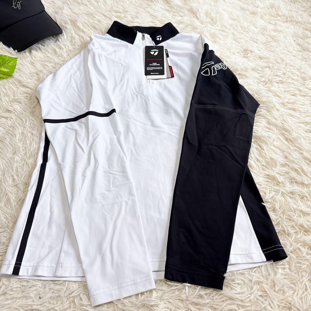 【テーラーメイド】新品タグ付 ポロシャツ ホワイト XLサイズ レディース