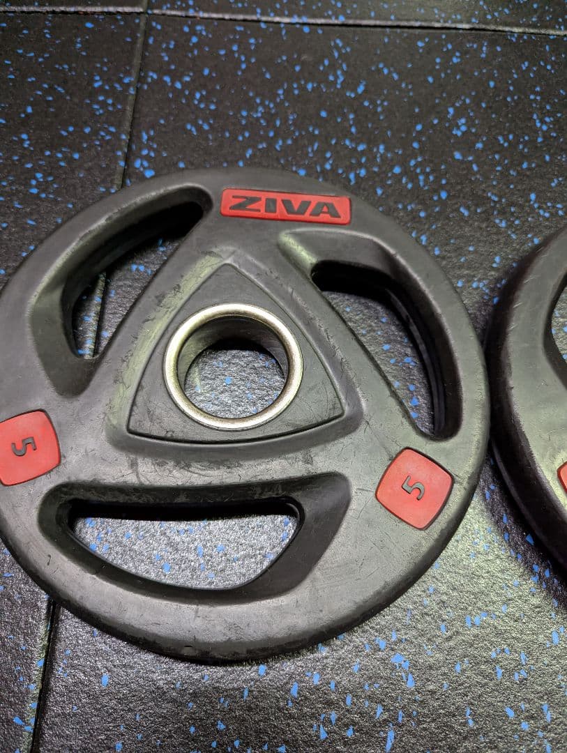 ZIVA　ラバープレート　オリンピック　50mm　5kg　IVANKO　BULL