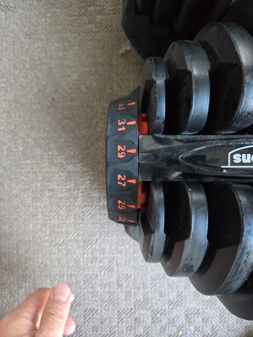 【引き取り可】可変ダンベル　～38kg × ２