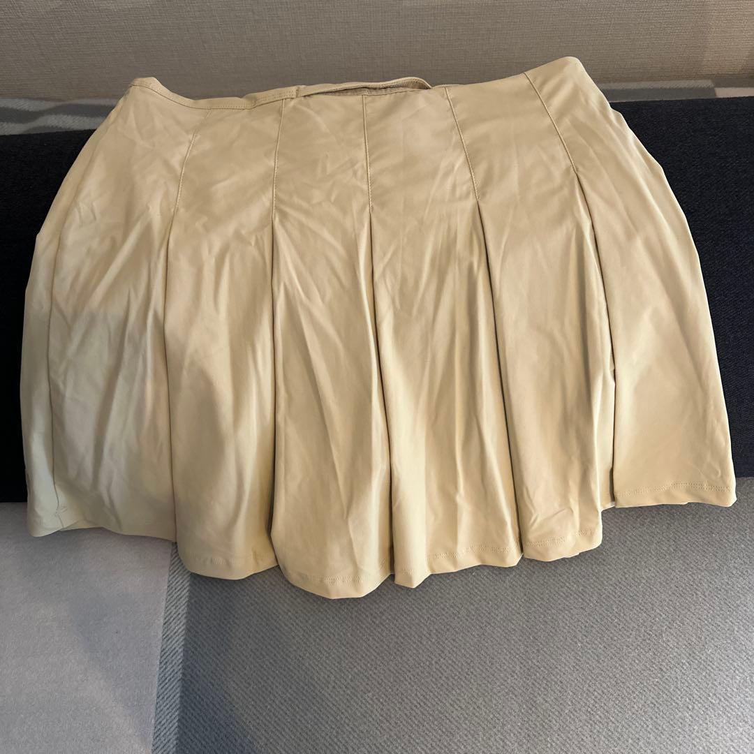 Wilson Mサイズ ベージュ プリーツスカート