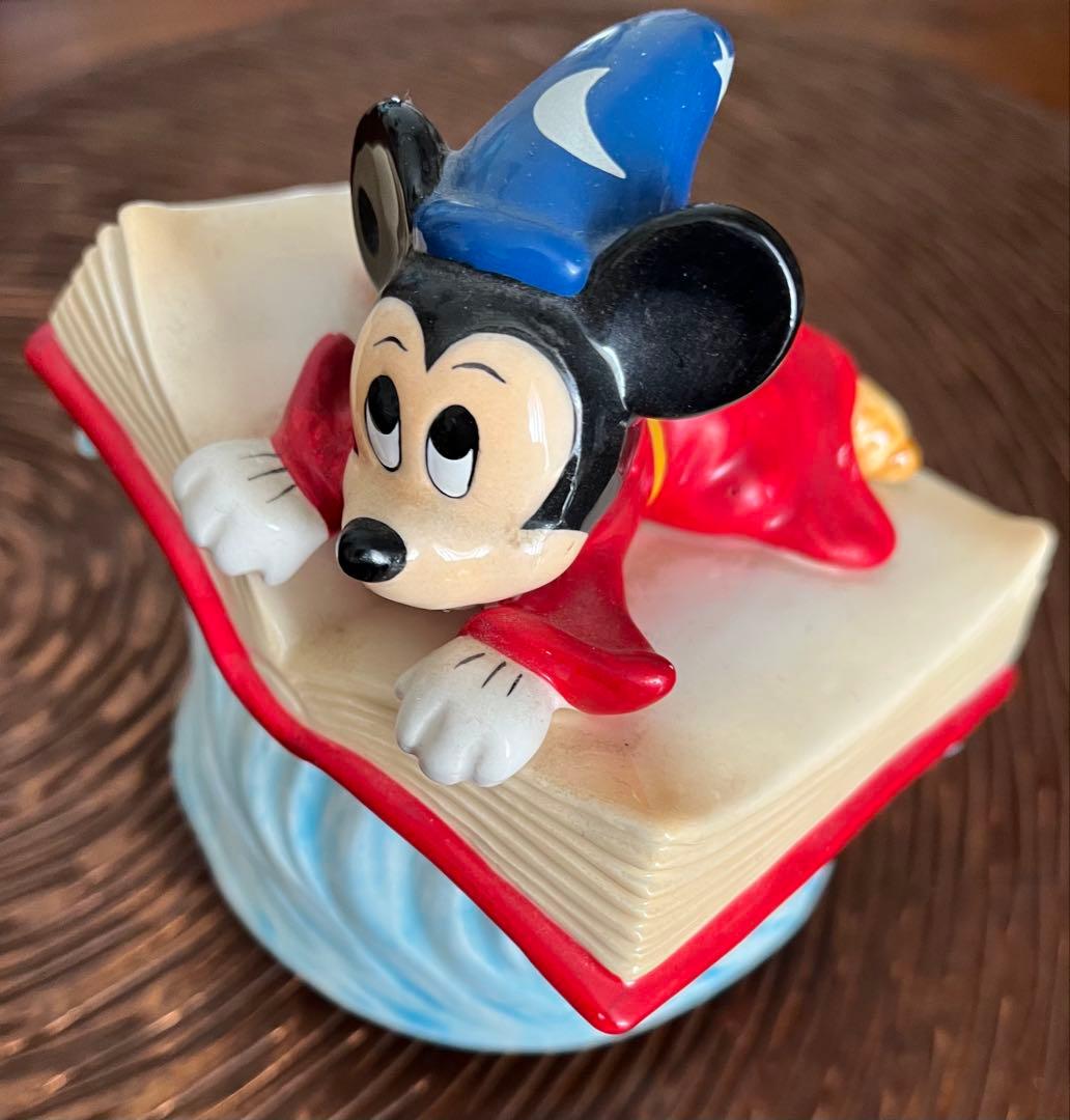 ディズニー ファンタジア ミッキーマウス魔法使いの弟子 オルゴール フィギュア