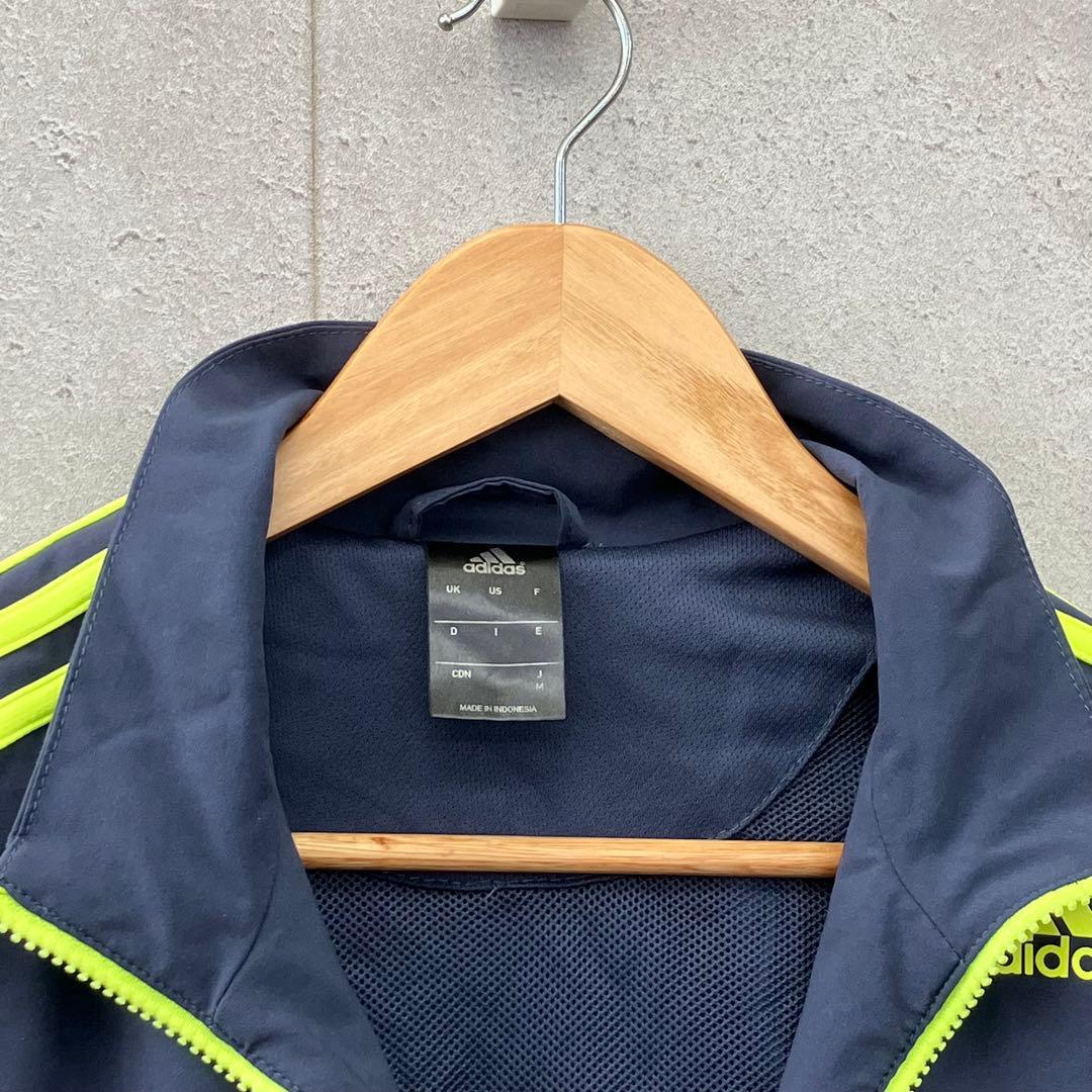 adidas アディダス ジャージ上下 メンズセットアップ メッシュ M 紺 黄