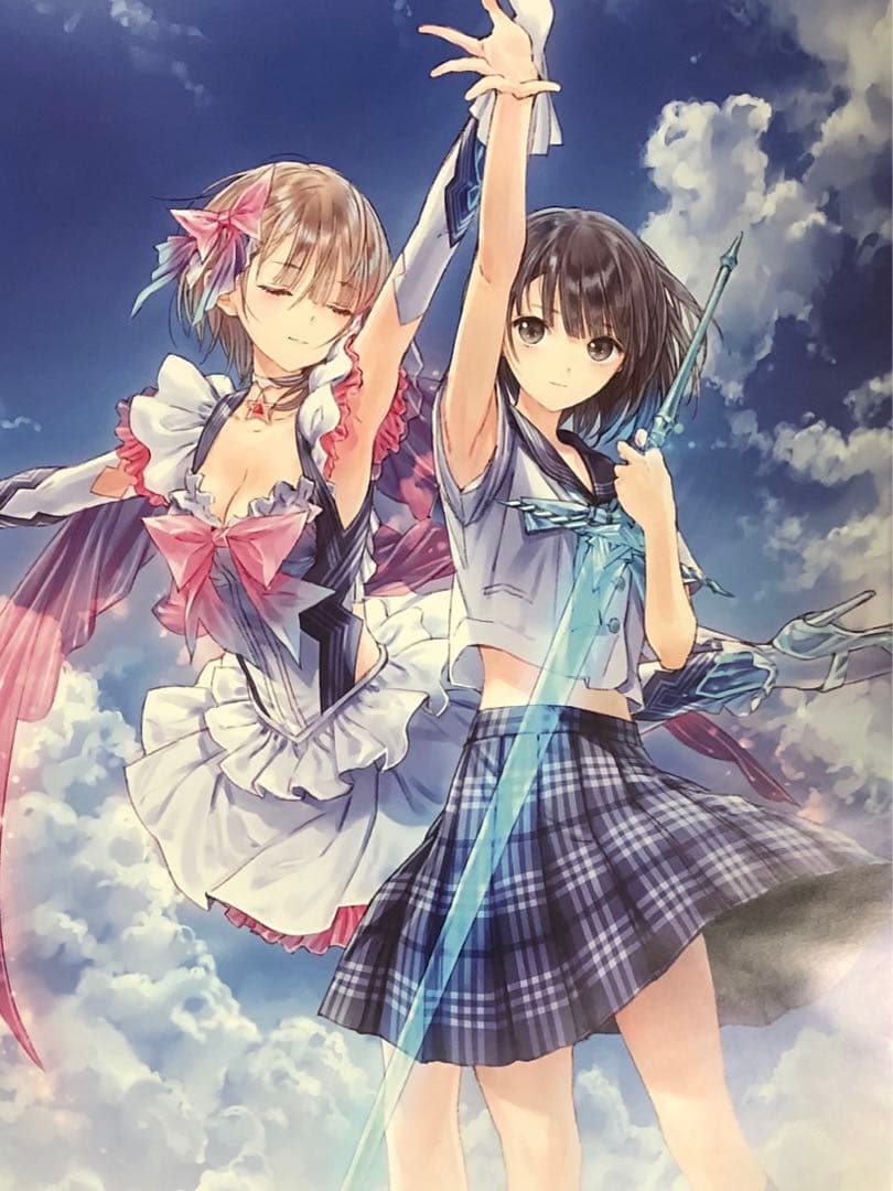 【非売品】ブルーリフレクション 幻に舞う少女の剣 B2 サイズ ポスター ①