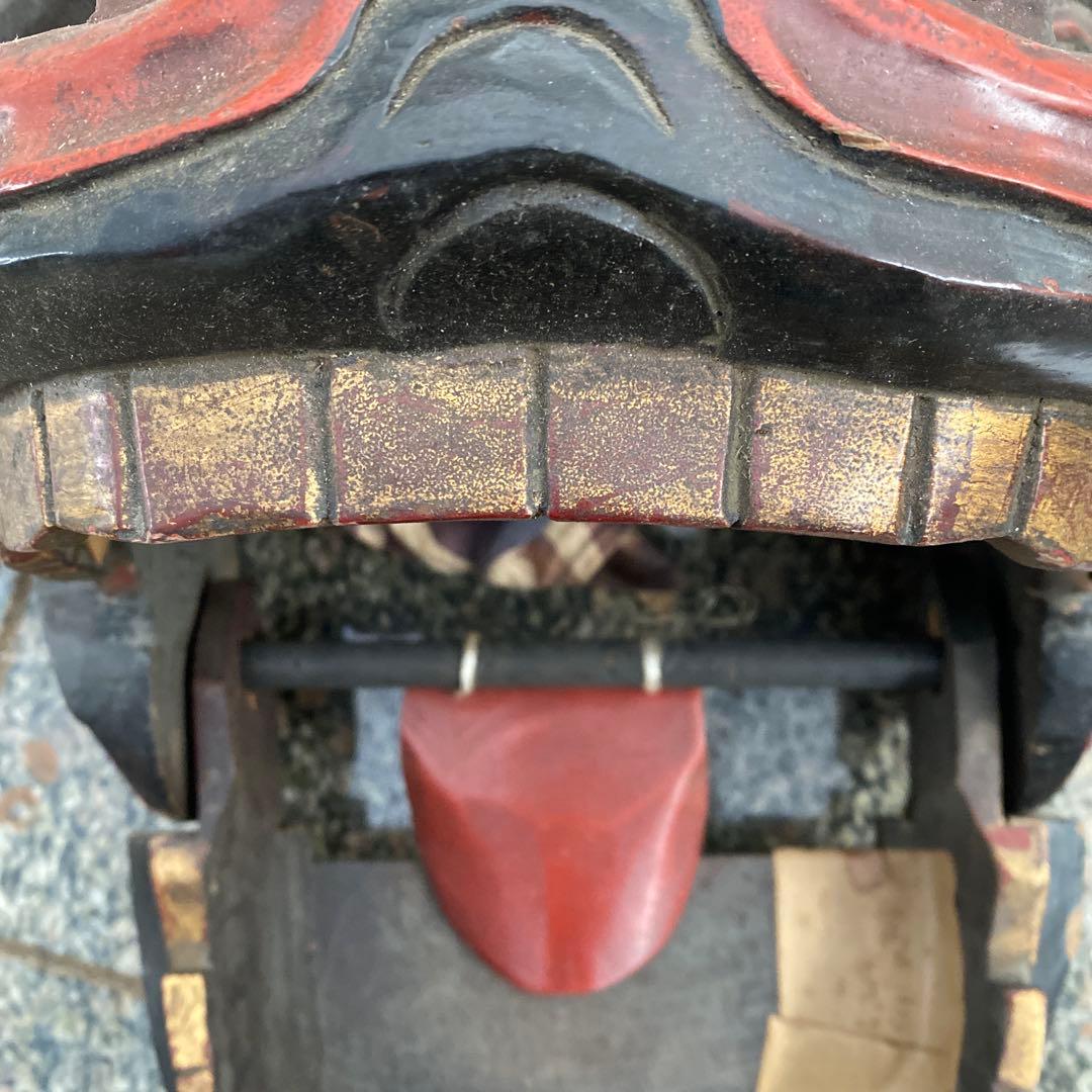 獅子舞用　獅子頭　お祭り　お正月　アンティーク　ビンテージ