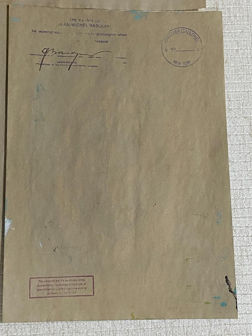 【まとめ売り8枚】模写 肉筆 サインあり ジャン・ミシェル・バスキア 油彩