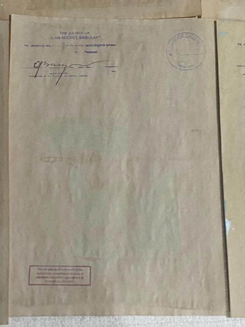 【まとめ売り8枚】模写 肉筆 サインあり ジャン・ミシェル・バスキア 油彩