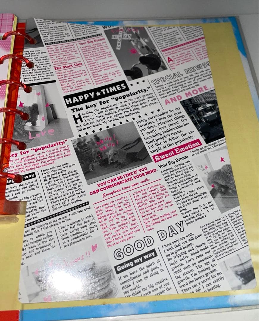 平成レトロ プロフィール帳 当時品