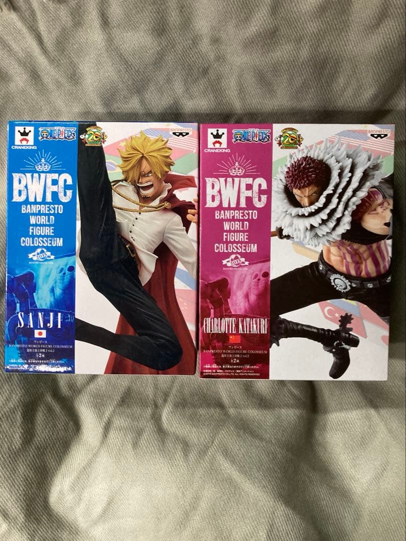 ワンピース　BWFC 造形王頂上決戦　サンジ　　カタクリ フィギュア　セット
