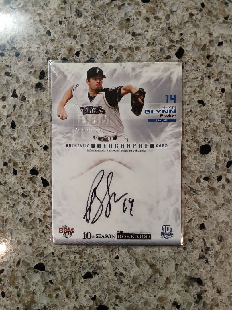 BBM 2013 日本ハム　ライアン・グリン　直筆サインカード　/120