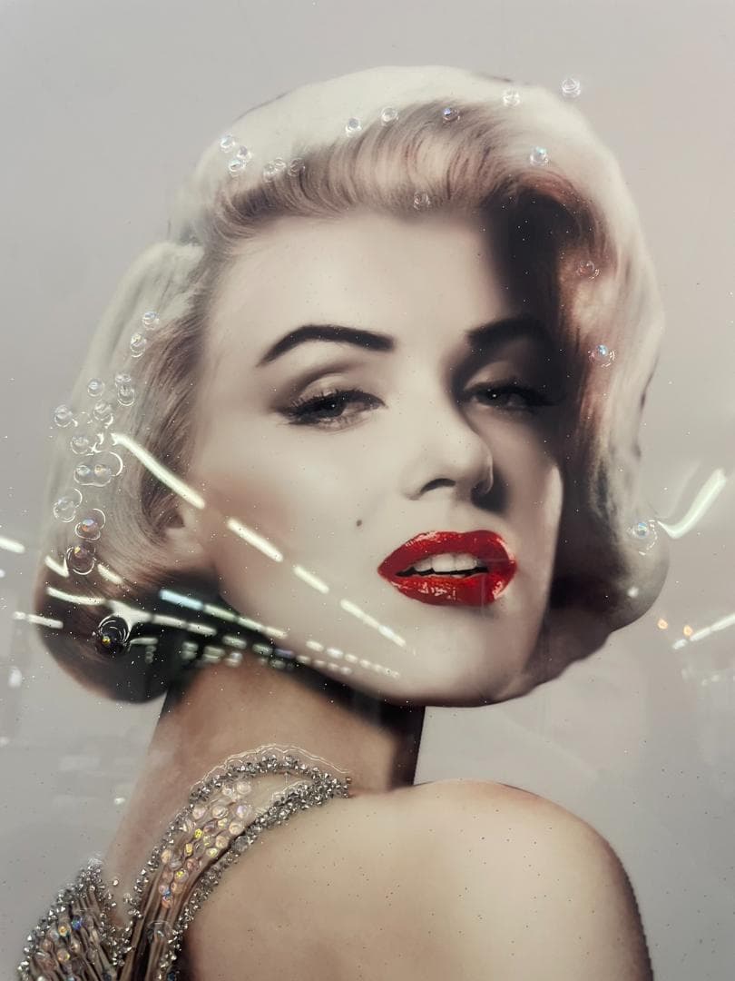 マリリン モンロー Marilyn Monroe アートパネル 特大 水晶絵