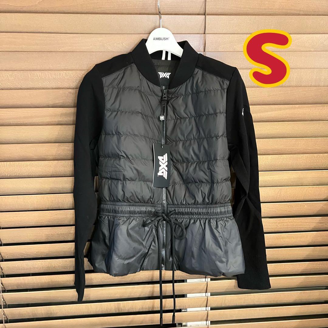 PXG 新作ゴルフ ウェア レディース ジャケット ダウン×ニット トップスS