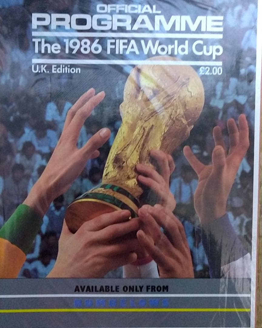 1986年ワールドカップ・メキシコ大会パンフ。