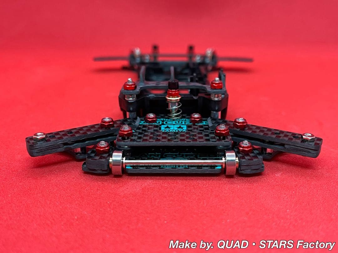 【ミニ四駆・S2用】2軸ATピボット＋1軸アンカー＋リヤスキッド＋モーター押さえ