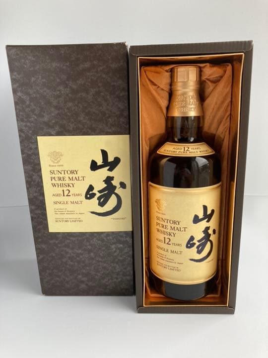 サントリー ウイスキー　山崎12年 ピュアモルト表記　750ml 古酒