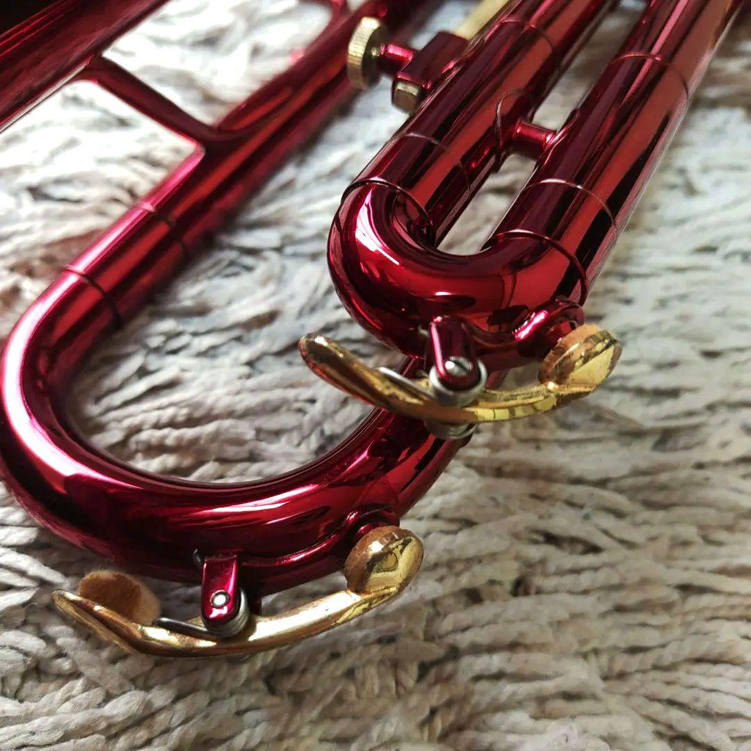 【ジャンク】J.Michael トランペット　ワインレッド　マイケル　ケース付き