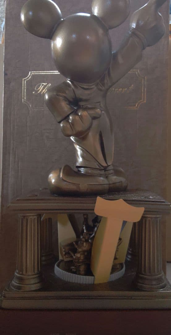 b21 Disney ミッキー オーケストラ ブロンズ像 オルゴール 第一生命