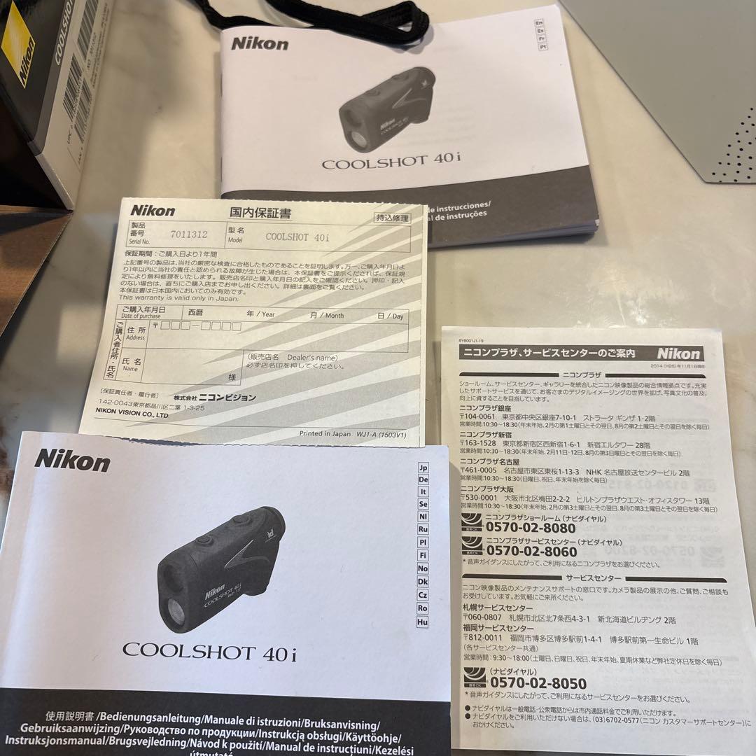 Nikonレーザー距離計 COOLSHOT 40i 中古